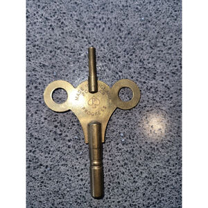 Vintage Progress Clock Key Made in England Double End Winding Key